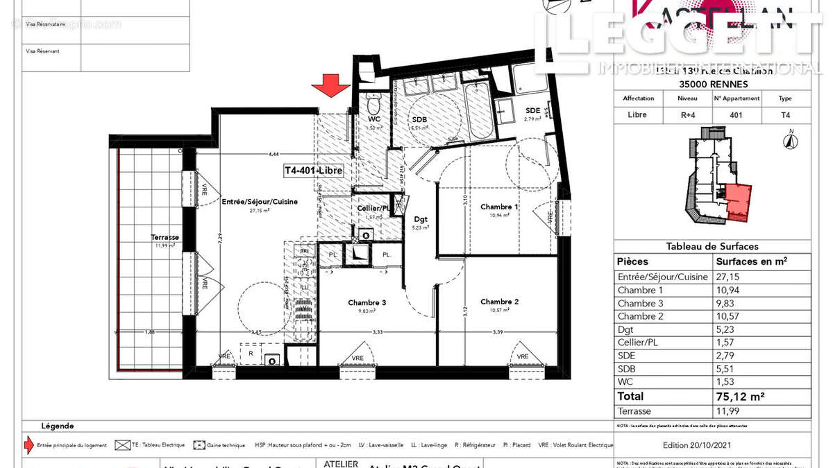 Appartement à RENNES