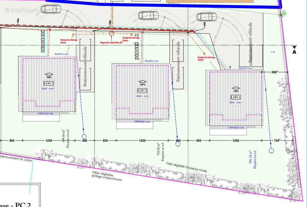 Voici les plans - Terrain à MONCEAU-LE-WAAST