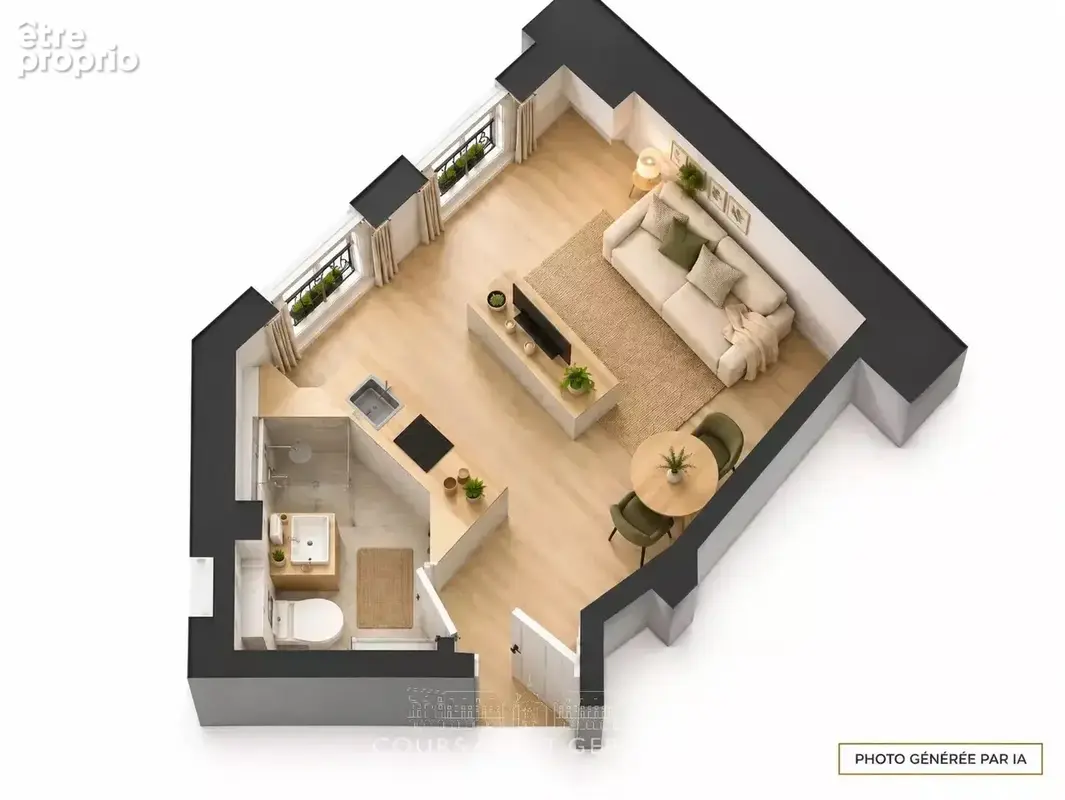 Paris VIᵉ – Rue d’Assas – Studio avec projet de rénovation - photo 2