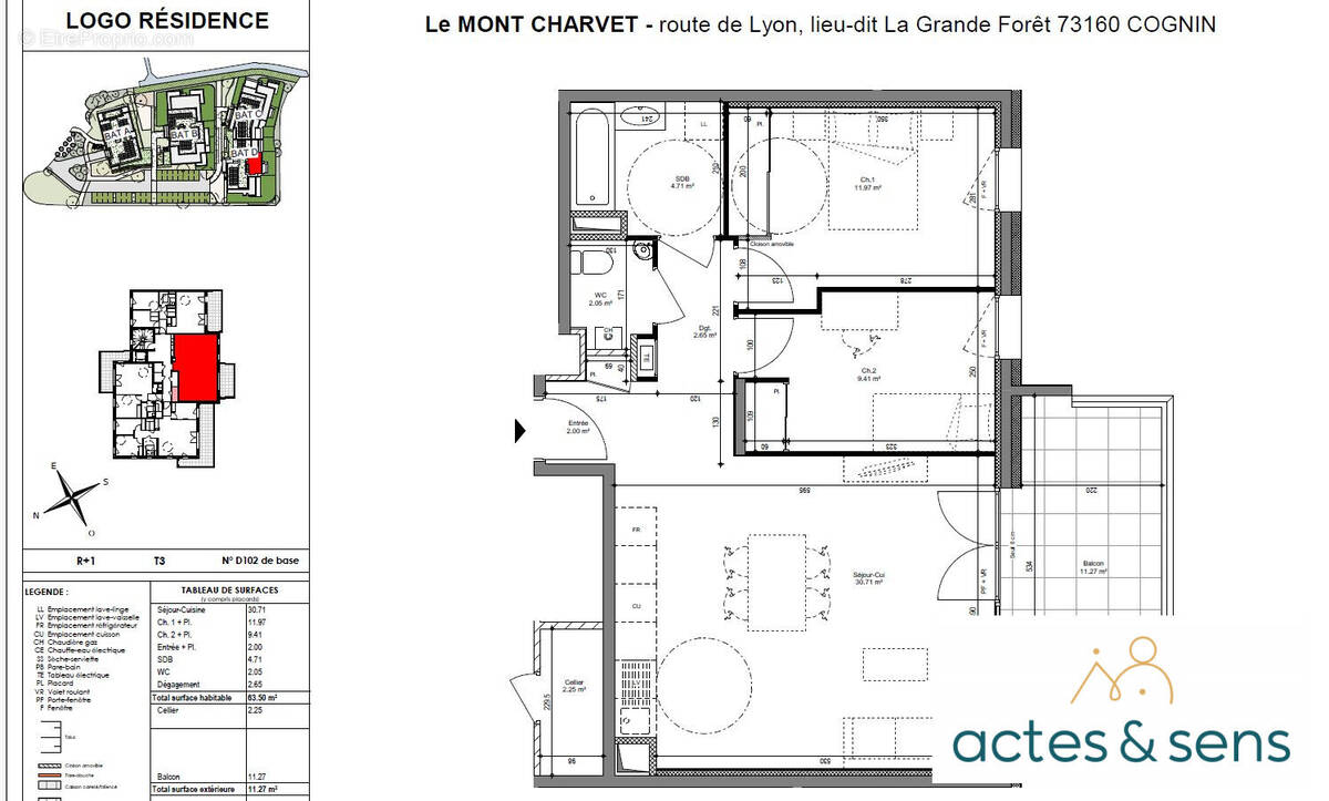 Appartement à COGNIN