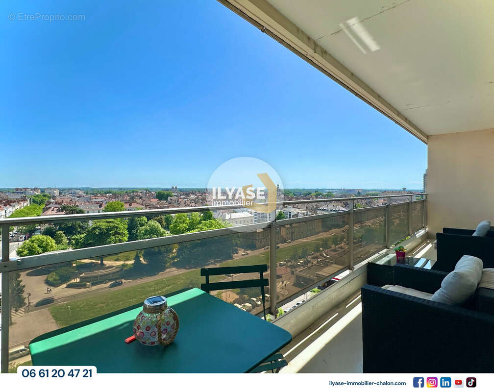 Appartement T4 avec vue unique  Centre-ville Chalon-sur-Saône  Spa  Balcon - photo 9