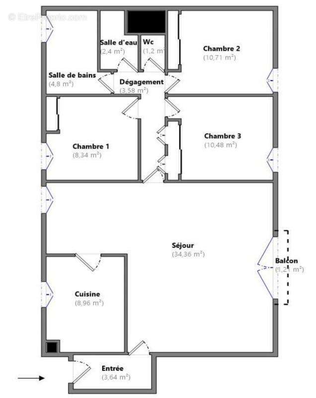 Appartement à MONTIGNY-LE-BRETONNEUX