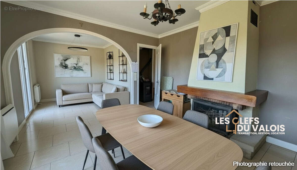 proposition d'aménagement séjour - Maison à BETHISY-SAINT-PIERRE