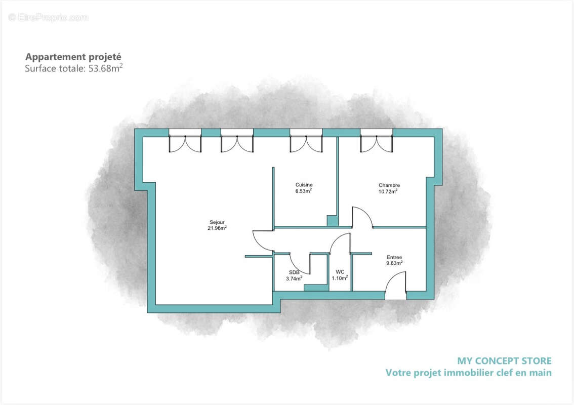 Appartement à LEVALLOIS-PERRET