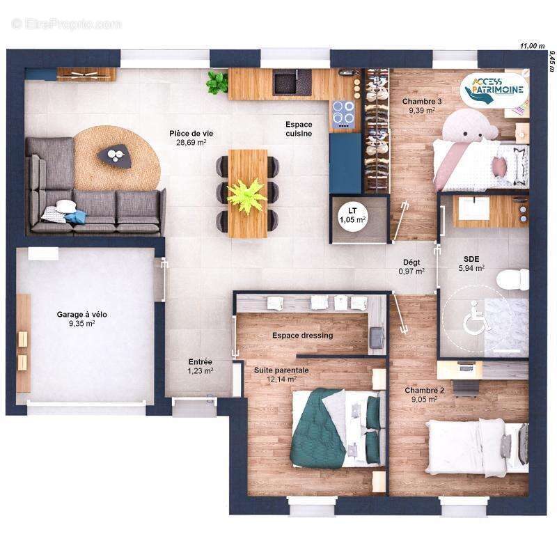 Maison à LA CROIX-EN-TOURAINE