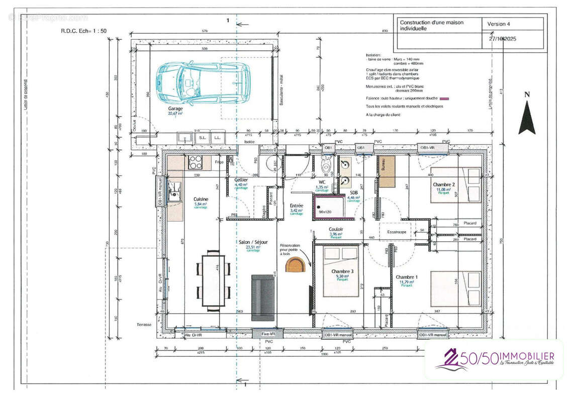 Maison à PLOUZEVEDE