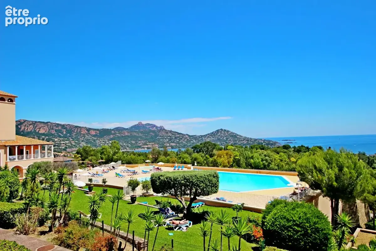 Agay cap esterel 2/3 pieces trame large, jardin, terrasse, parking prive - photo 11