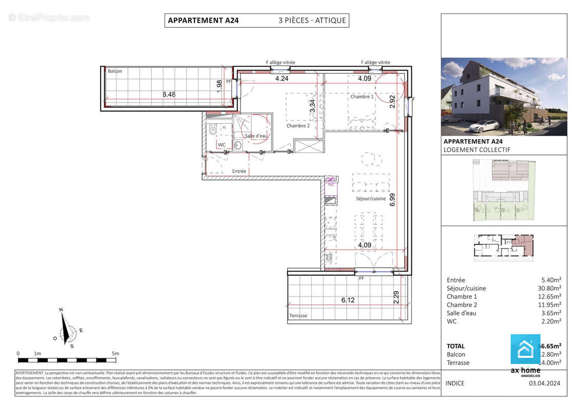 MITTELSCHAEFFOLSHEIM KOCHERSBERG TRUCHTERSHEIM ATTIQUE NEUF STANDING SUD NATURE CALME - Appartement à MITTELSCHAEFFOLSHEIM