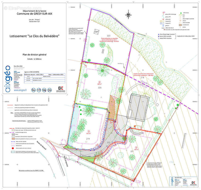 Terrain à GRESY-SUR-AIX