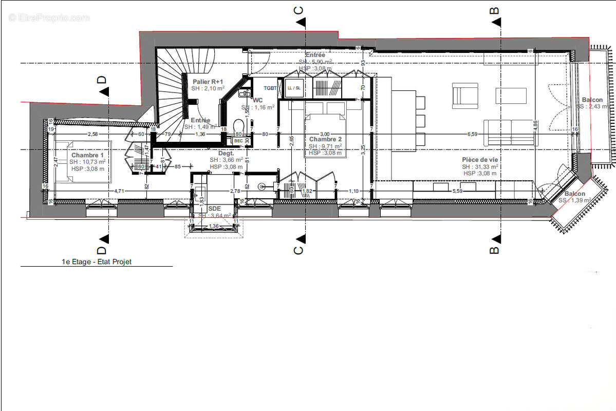 Appartement à LE POULIGUEN