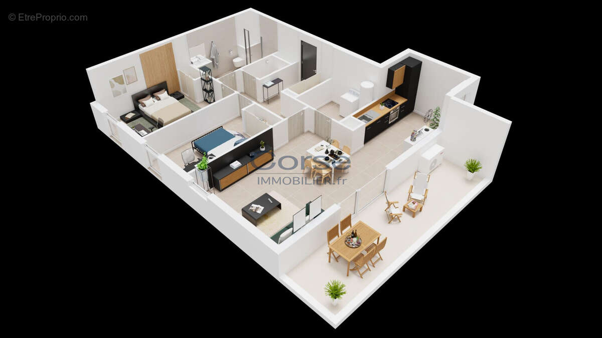 Appartement 79 m² à Ajaccio  - photo 2