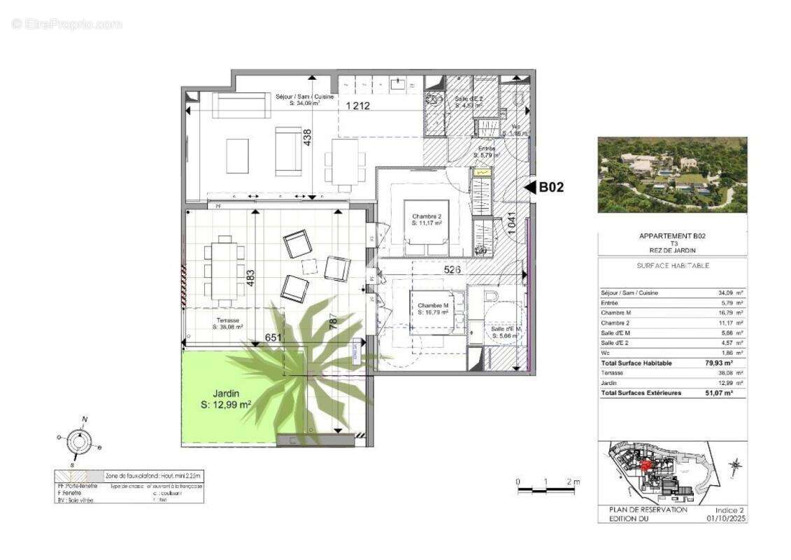 Sainte Maxime, T3 neuf de 79 m² avec jardin privatif et vue mer - photo 3