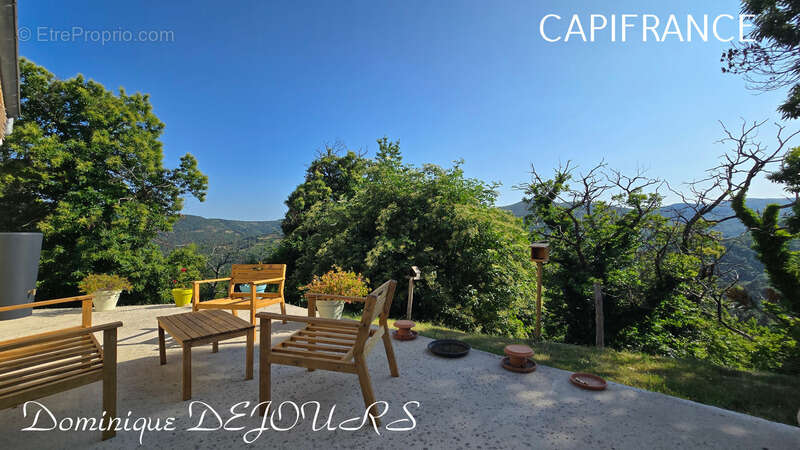 En Ardèche, à Issamoulenc - Maison de plain-pied avec vue dégagée sur la nature luxuriante - grand séjour - 4 chambres - photo 17