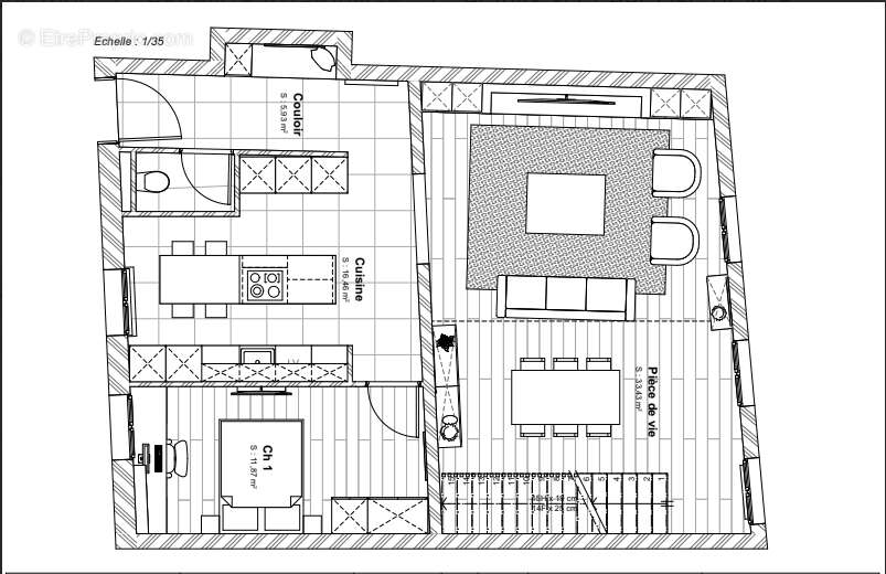 Duplexe F5 Algrange avec jardin  - 110m² - photo 9