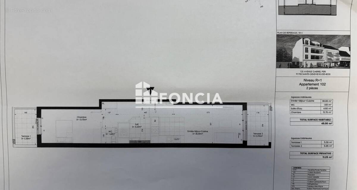 Appartement à SAINTE-GENEVIEVE-DES-BOIS