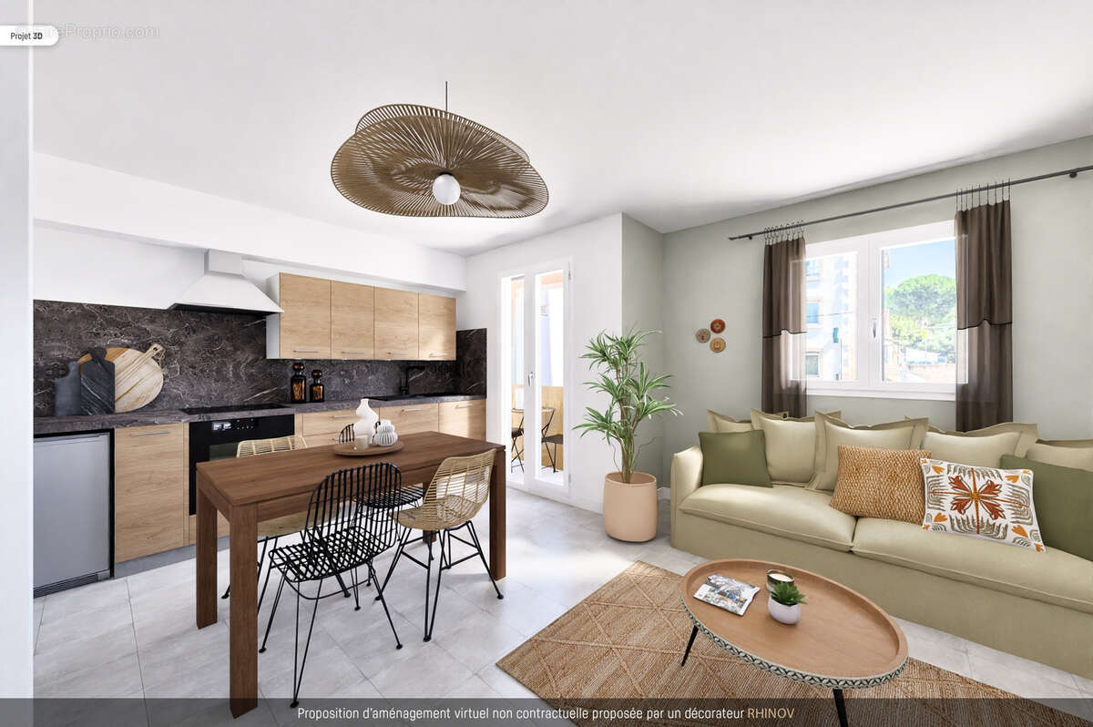 Appartement - t3 - saint just - 13013 marseille - photo 3