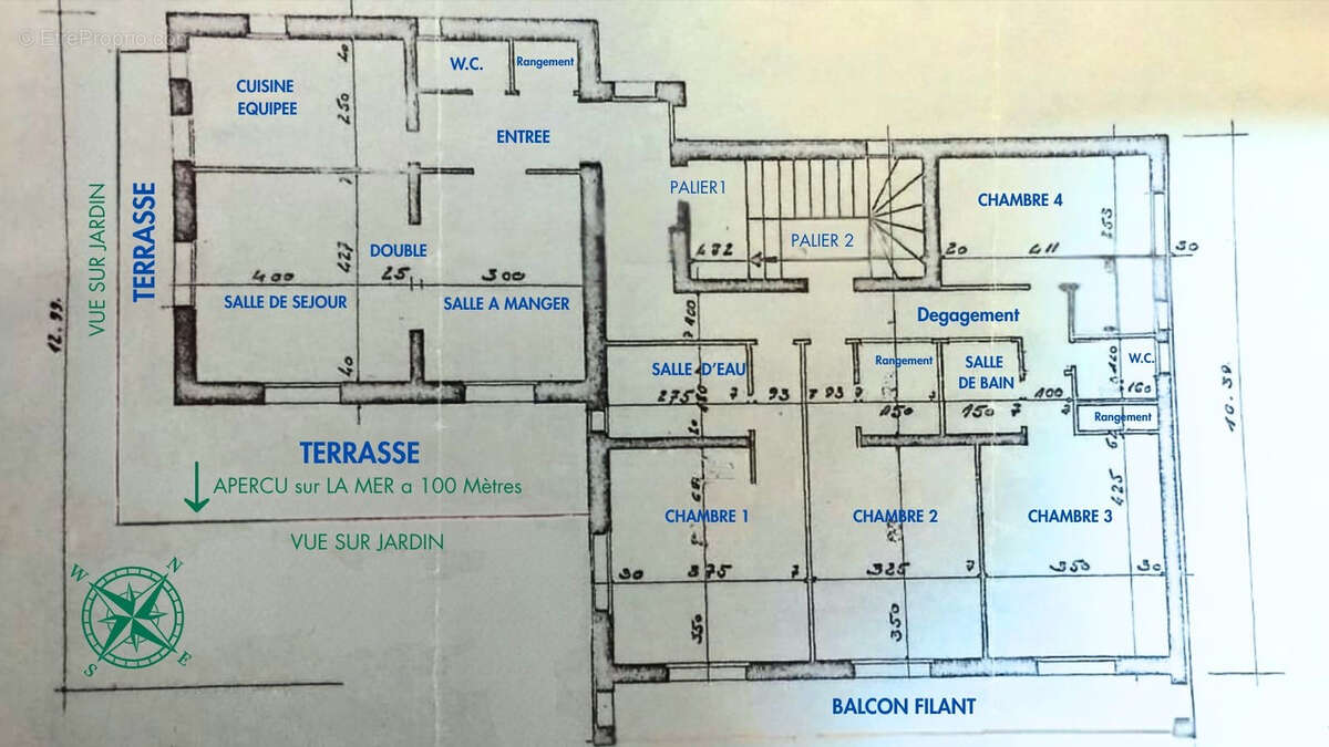 Appartement d'exception t5 terrasse a 50m des plages - photo 7