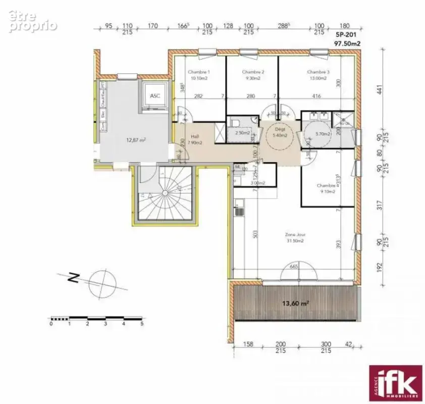 COLMAR – Résidence « Le 7 » Lot n°201 - Appartement 5 pièces avec terrasse - photo 2