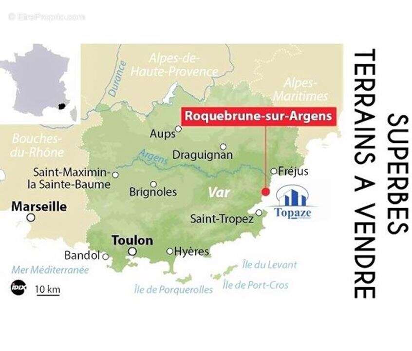 Terrain à ROQUEBRUNE-SUR-ARGENS