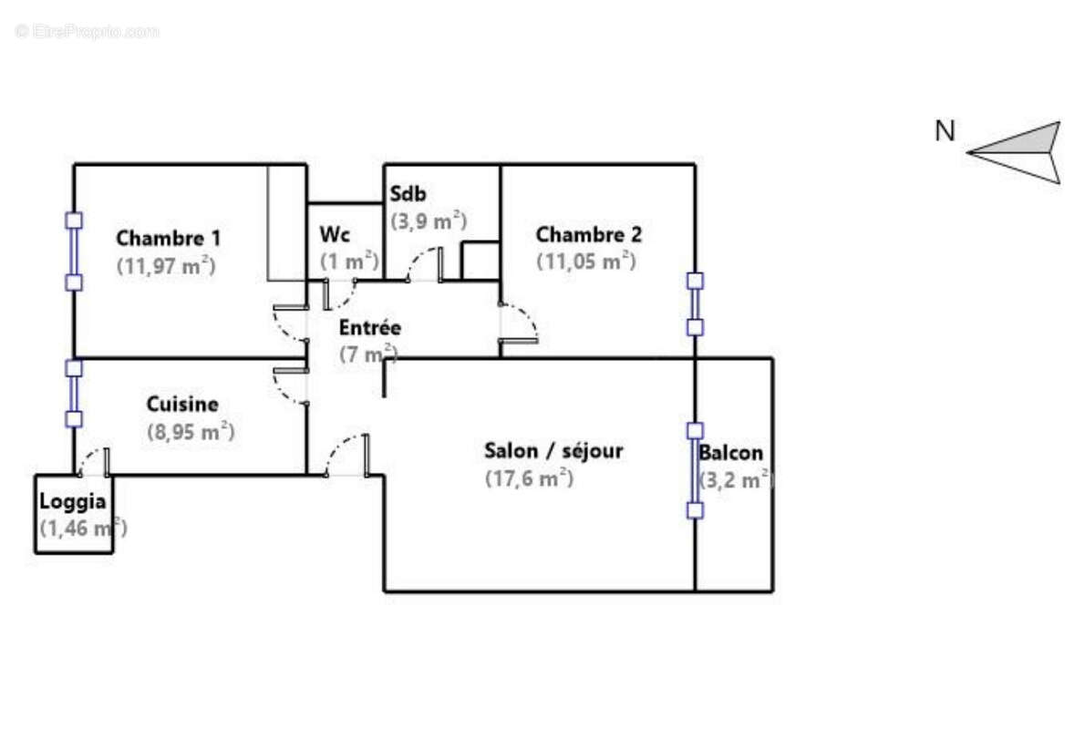 Appartement à MARSEILLE-7E