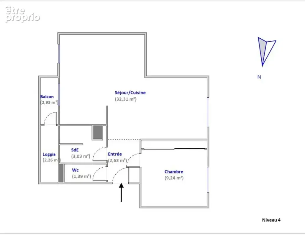 Appartement traversant T2 de 50,53m2 sur Vaulx-en-Velin - photo 11