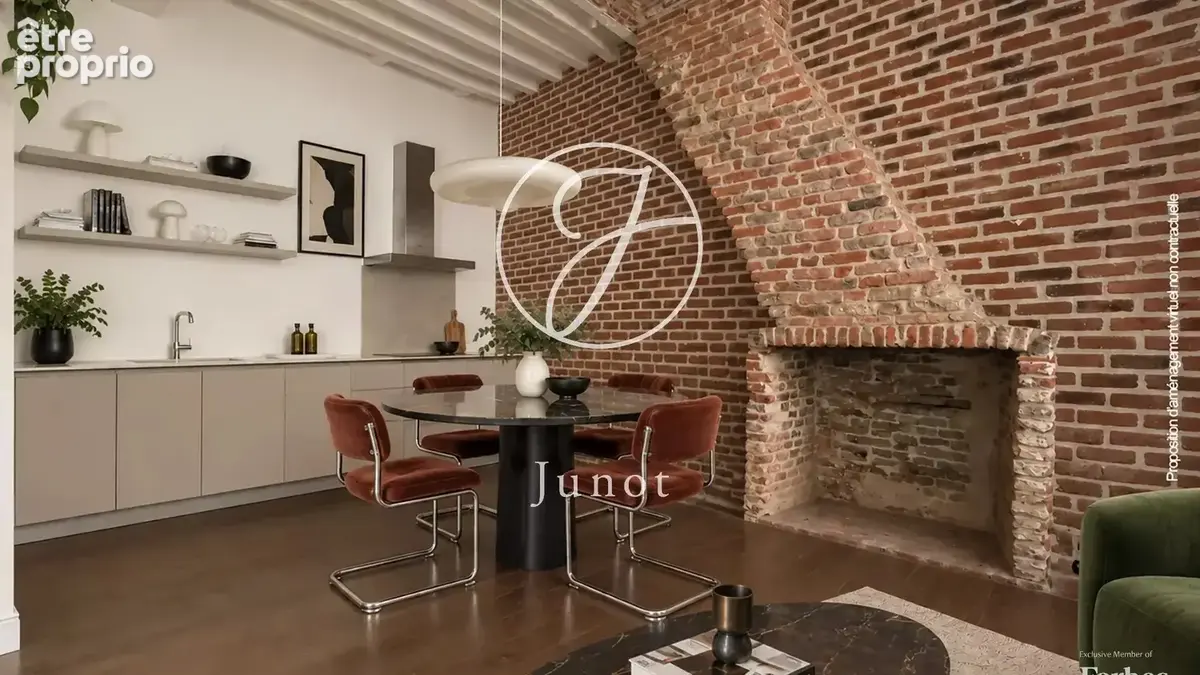 Lille – VIEUX LILLE – Maison de caractère - 64,14 m² habitables - 75,80m² au sol - Mezzanine - photo 2