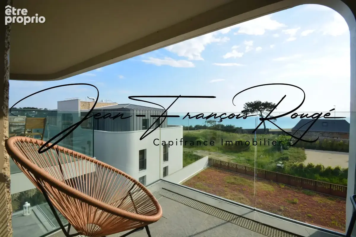 Granville, à 300 mètres de la plage d'Hacqueville, appartement T2 de 2022 avec superbe vue !!! - photo 8