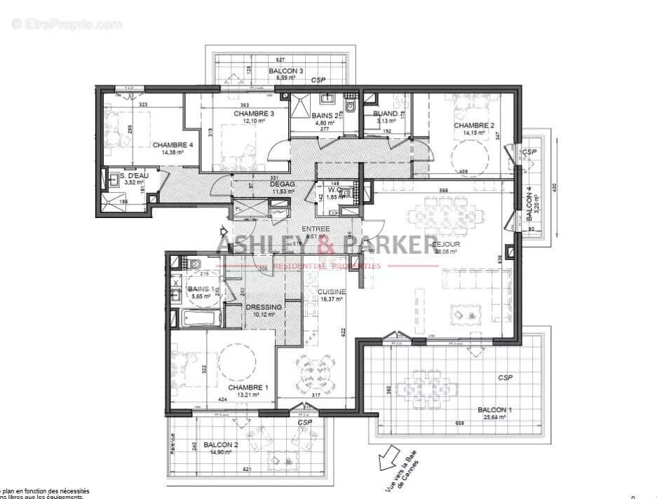 Appartement à LE CANNET