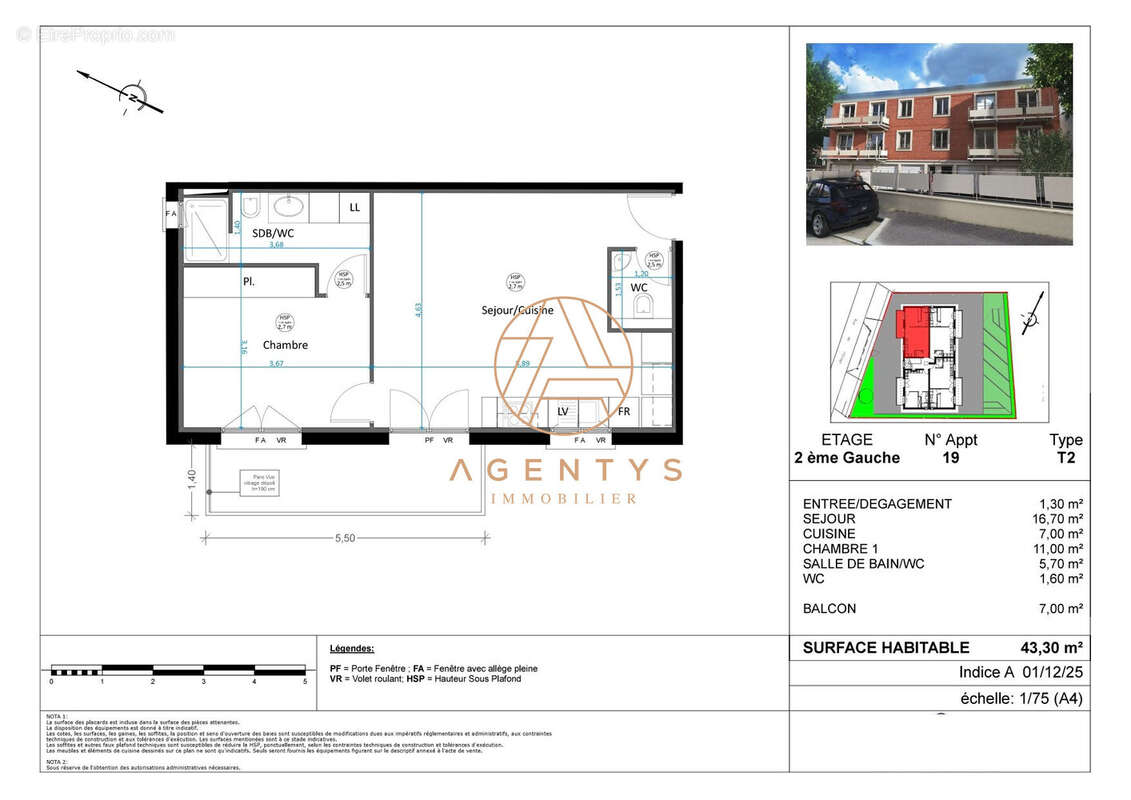 Appartement 43 m² à Le Perreux-Sur-Marne  - photo 2