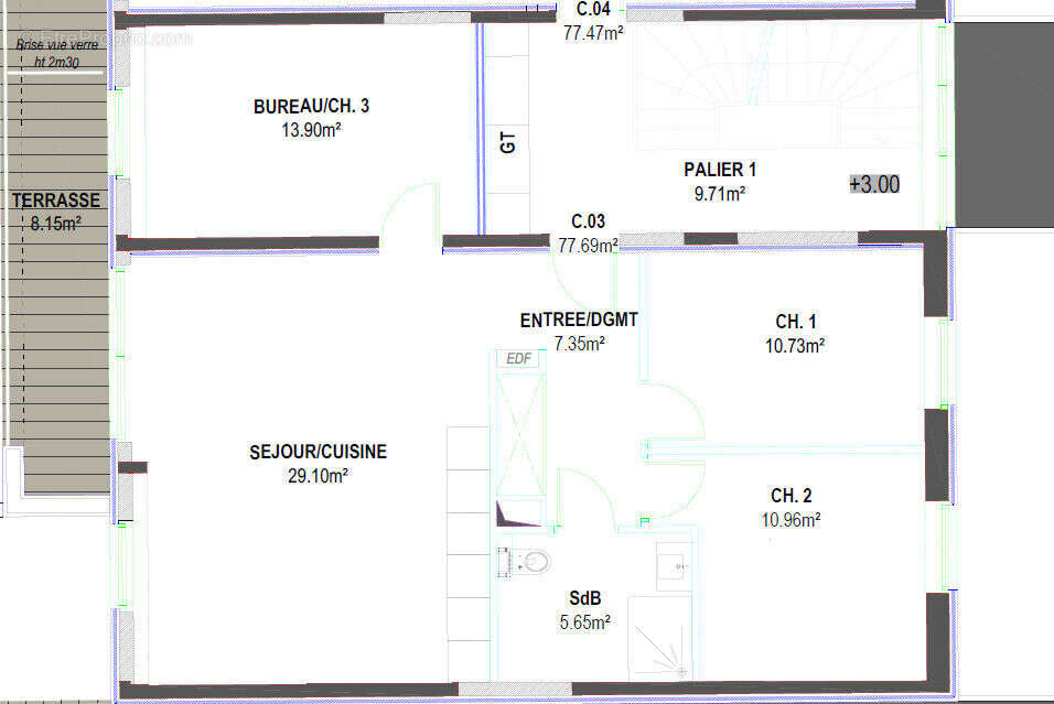 Appartement à SCY-CHAZELLES
