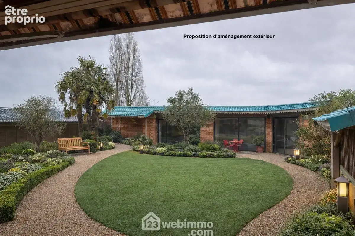 Proposition d'aménagement pour le jardin - Maison à MENOMBLET