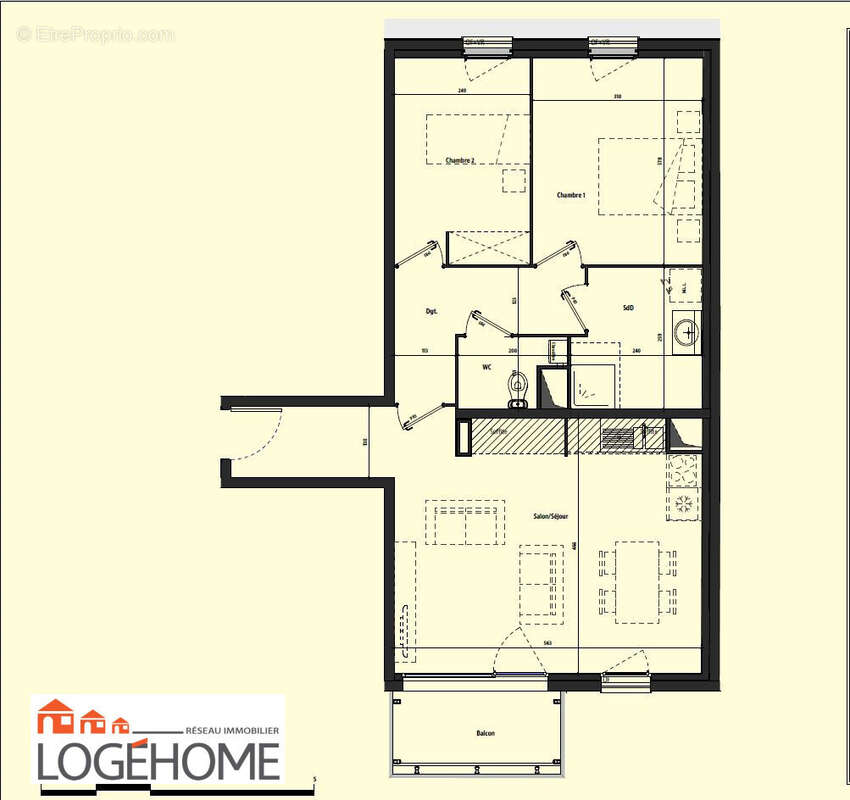 Appartement à HELLEMMES-LILLE