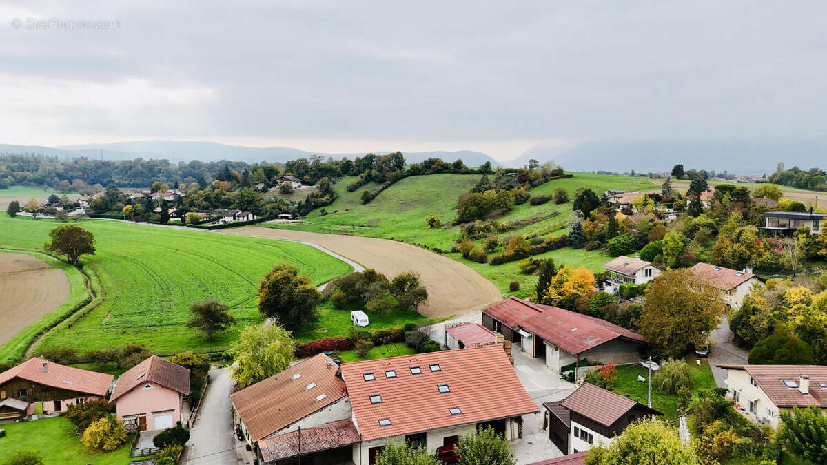 vue drone (8) - Terrain à SAINT-JULIEN-EN-GENEVOIS