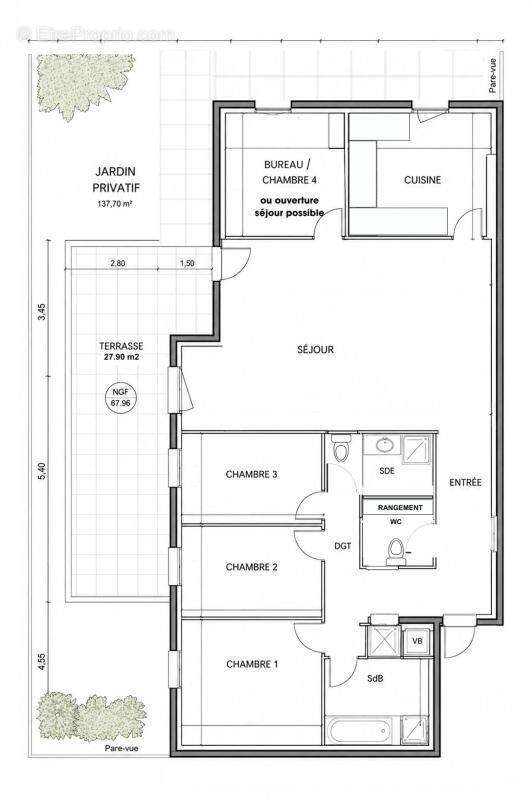 Appartement à NANTERRE