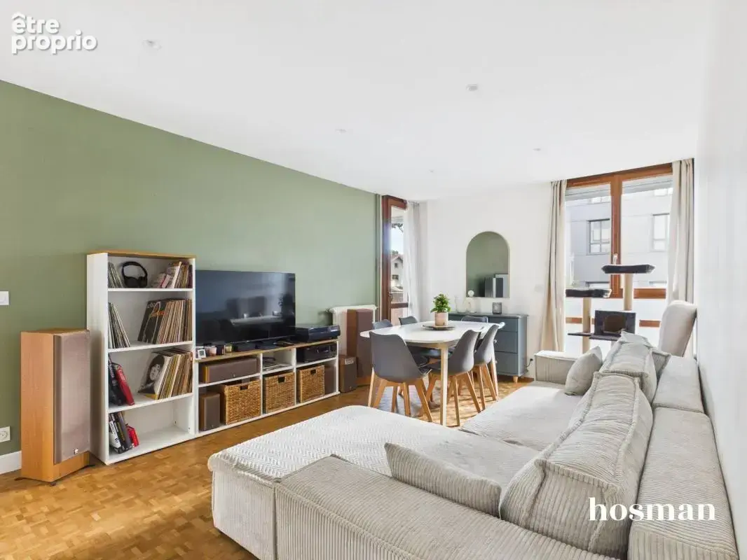 Agréable T3 bis de 70,95m² rue Richelieu à Villeurbanne, entièrement rénové -lumineux-traversant- deux balcons-un garage - photo 5
