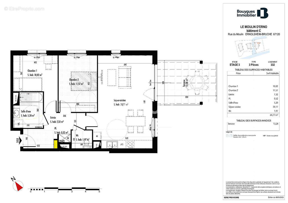 Appartement à ERNOLSHEIM-BRUCHE