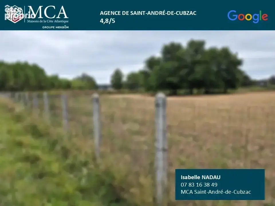 Terrain 720 m² à vendre à Cezac (33620) - photo 2
