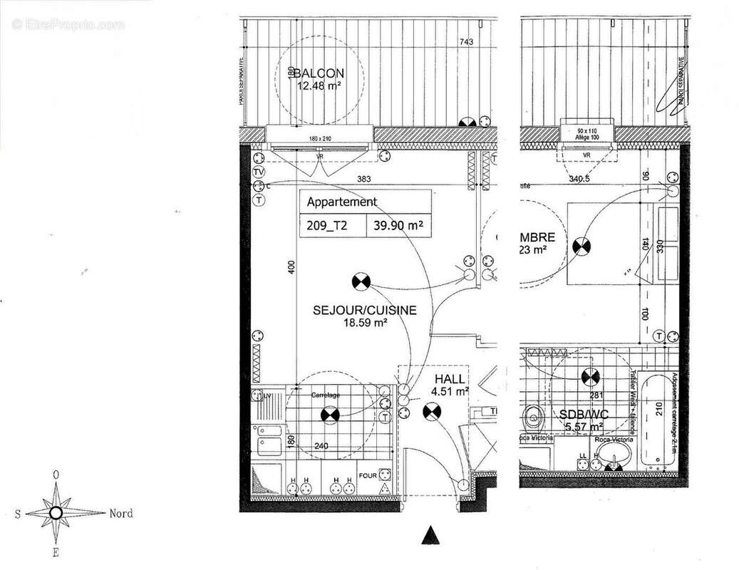Appartement 40m² à saint-andré-lez-lille - photo 13
