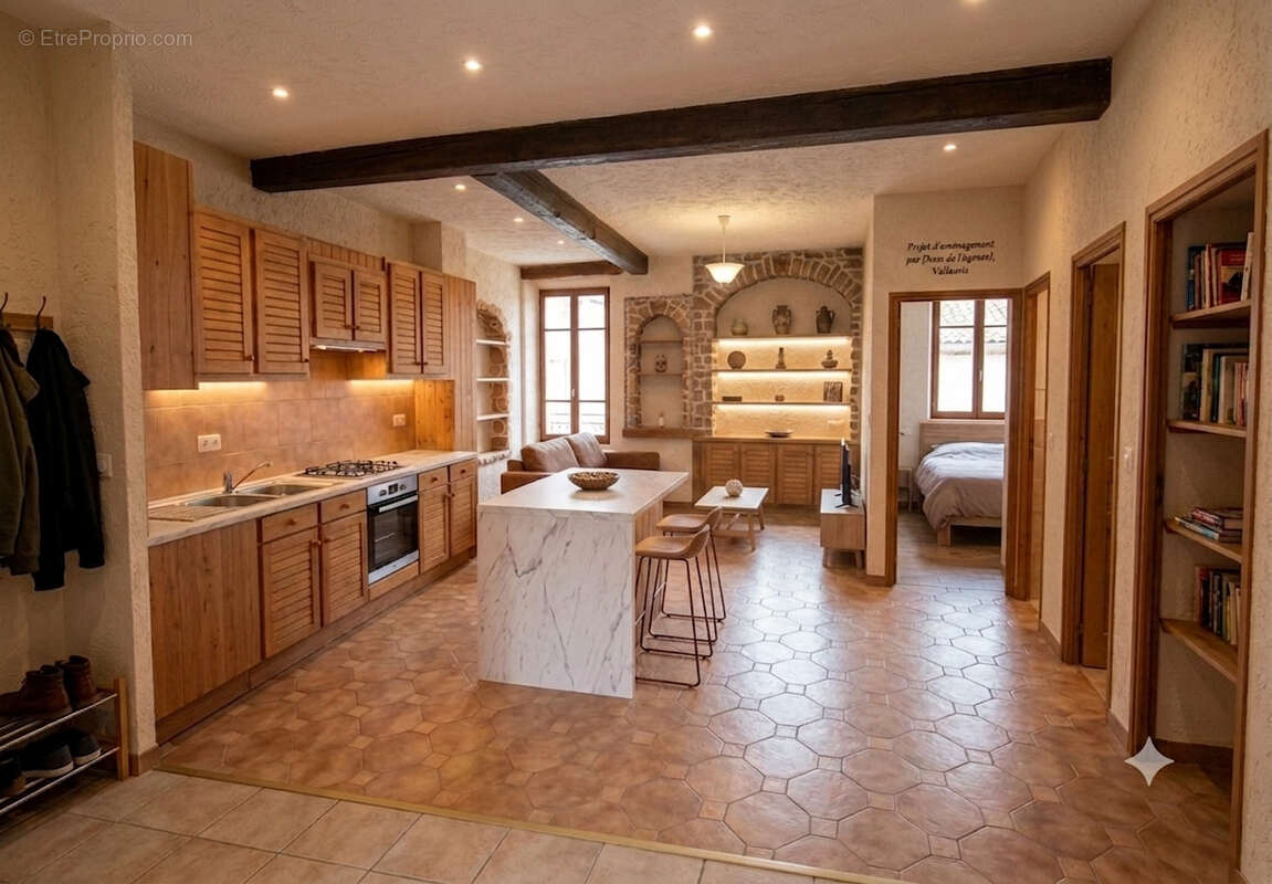 Appartement 3 pièces   72 m2   Beau potentiel - photo 3