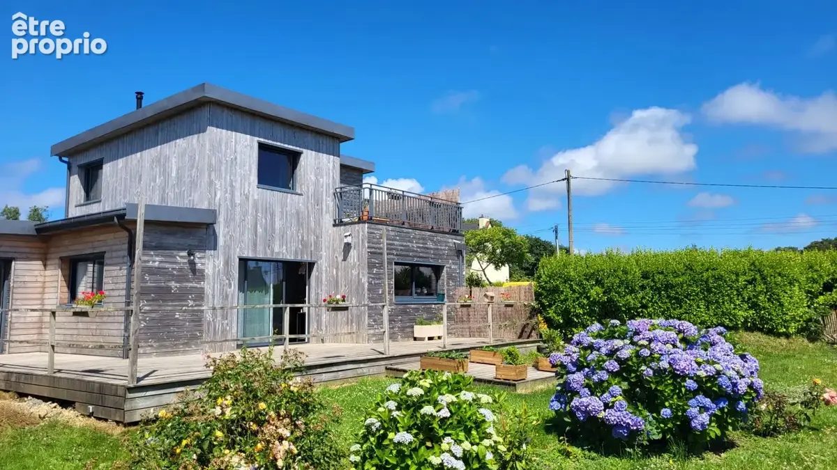 Maison contemporaine VUE MER ossature bois  PLAIN-PIED à vendre 6 pièces TELGRUC SUR MER (29) - photo 2
