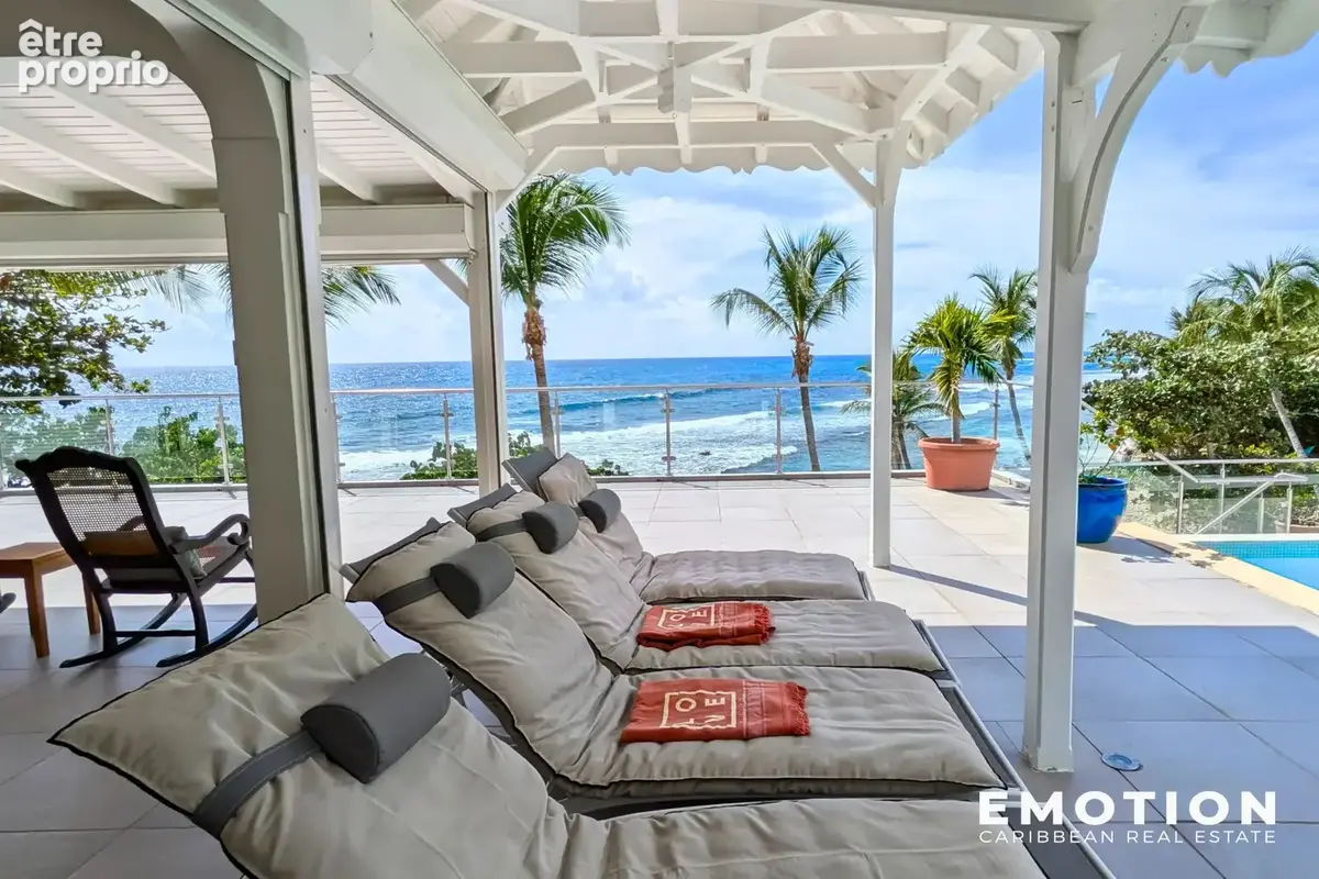 Villa 1ère ligne mer 3 ch à St François ( Guadeloupe) - photo 2