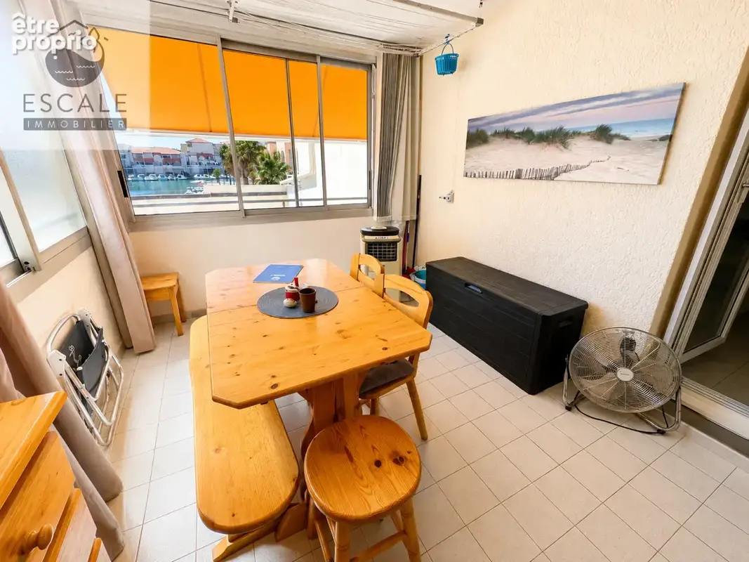 Vente grand type 2 vue marina quartier les quilles a sete - photo 3