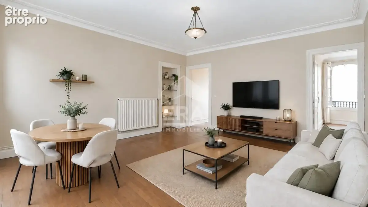 Appartement t3 de 82 m² avec box privatif - beaux volumes, cachet de l'ancien et vue privilégiée sur saint-benoît - photo 2