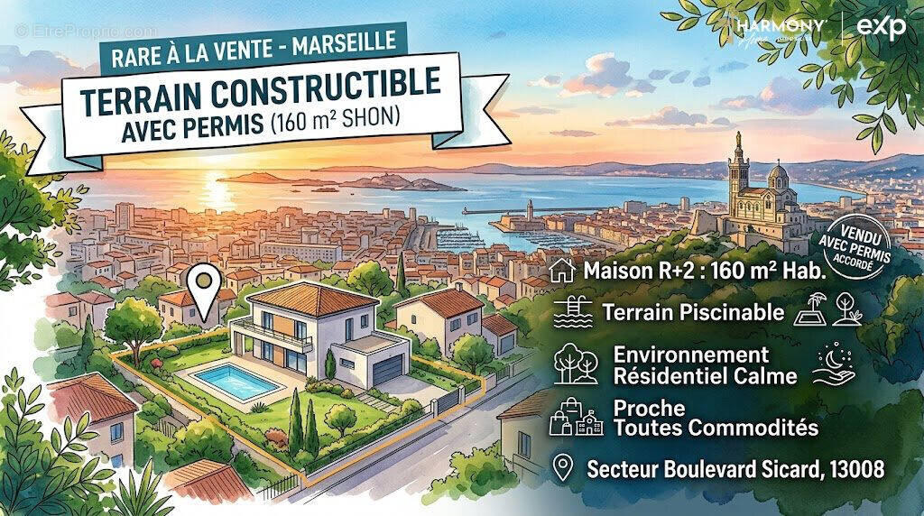 Terrain à MARSEILLE-8E