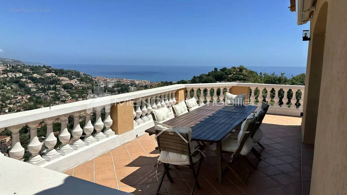 Vue mer panoramiques - villa menton - - photo 2