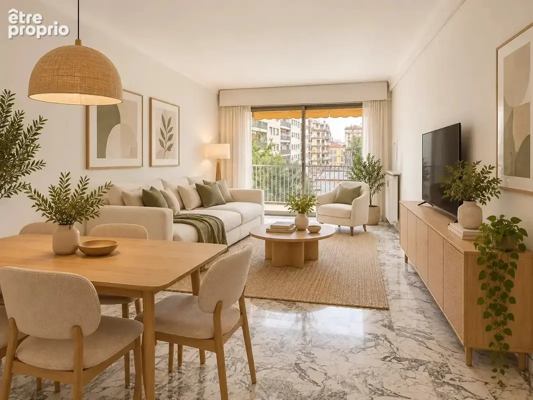 Cannes petit juas : 4 pieces avec terrasse + cave + garage fermé - photo 4