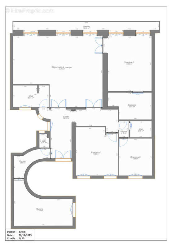 Appartement à PARIS-17E