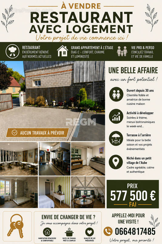 Appartement à SAINT-LEGER-PRES-TROYES