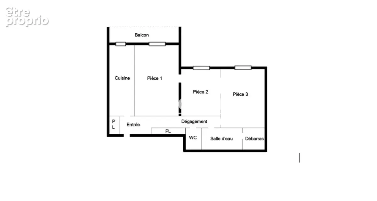 Centre ville - 3 pieces avec balcon - parking - cave - photo 16