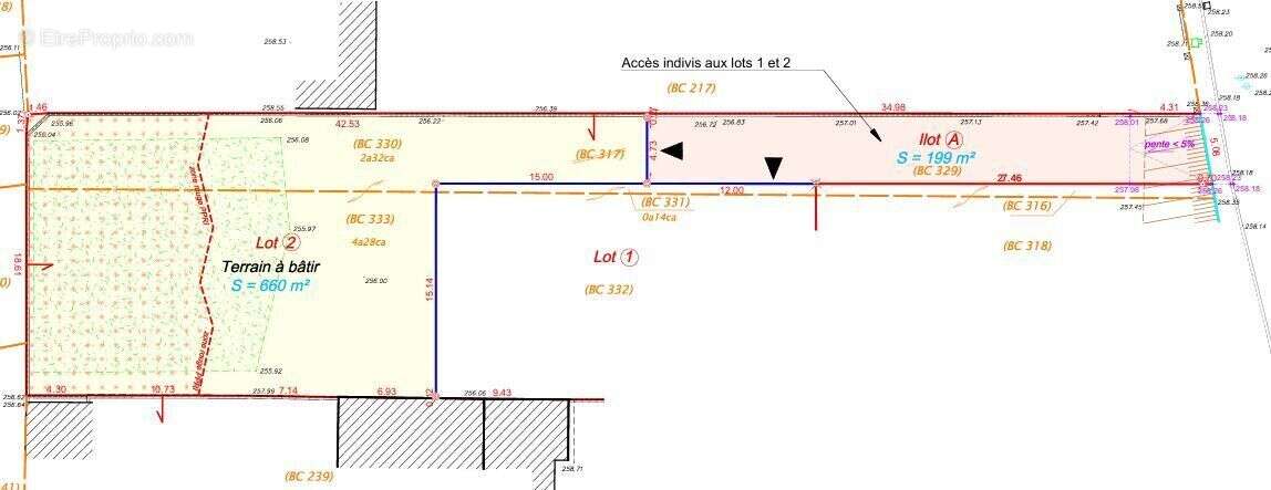 Terrain à PERRIGNY-LES-DIJON